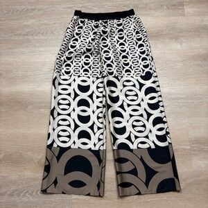 Summum Woman Amsterdam Wide Leg Geometric Print Pants Women's 38/8